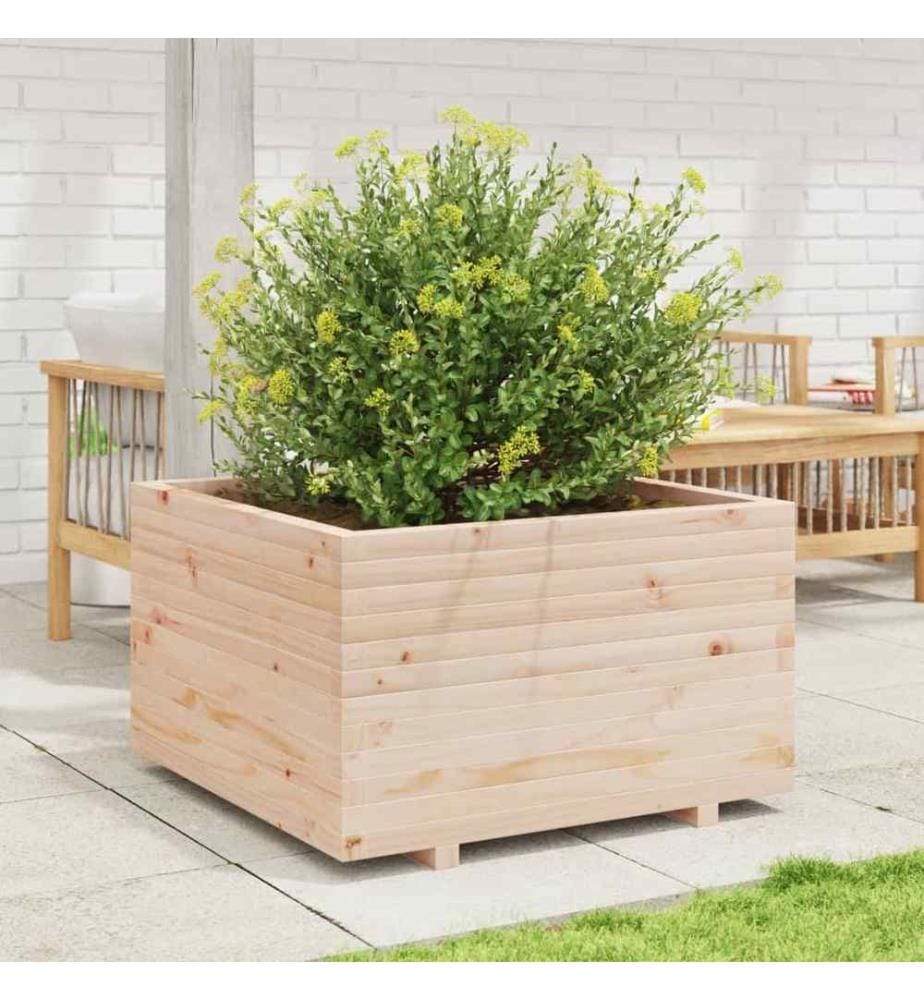Jardinière 80x80x49,5 cm bois de pin massif