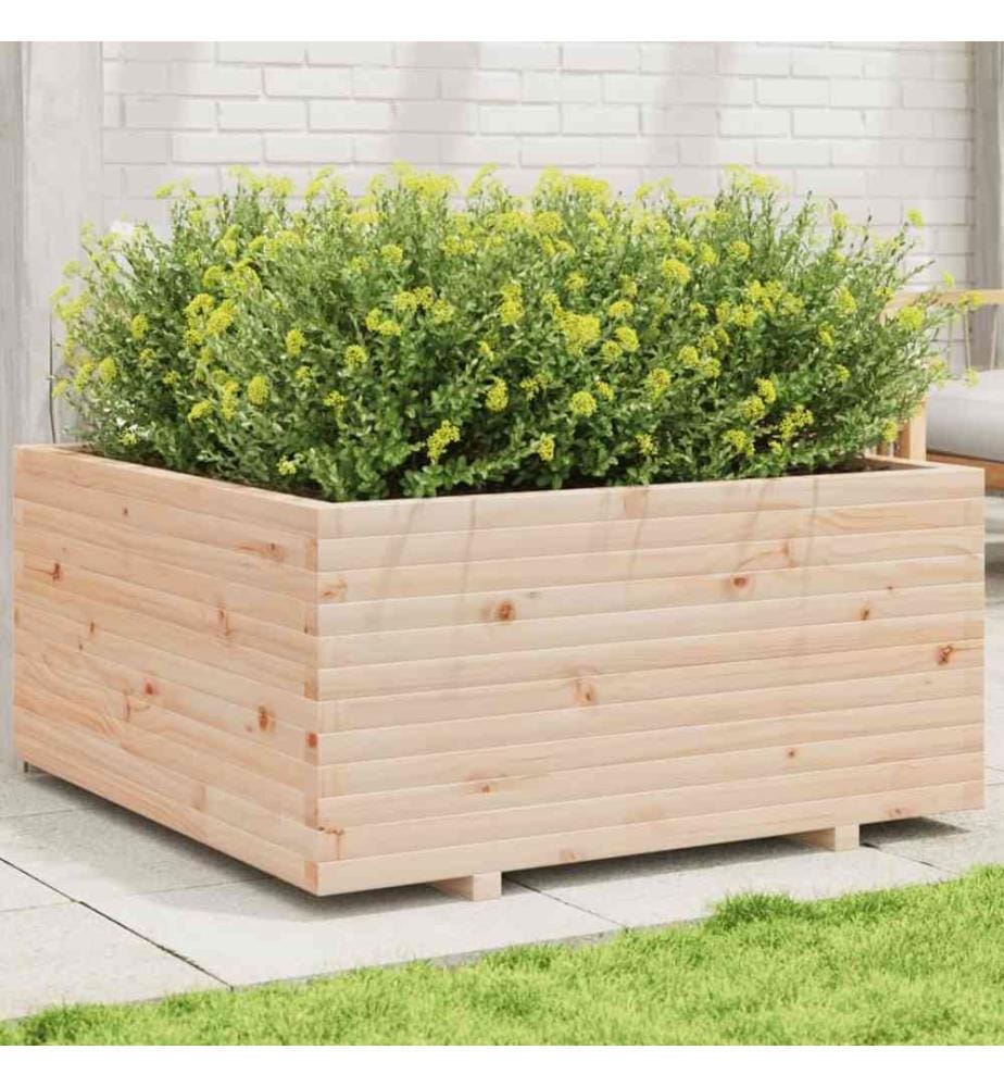 Jardinière 100x100x49,5 cm bois de pin massif