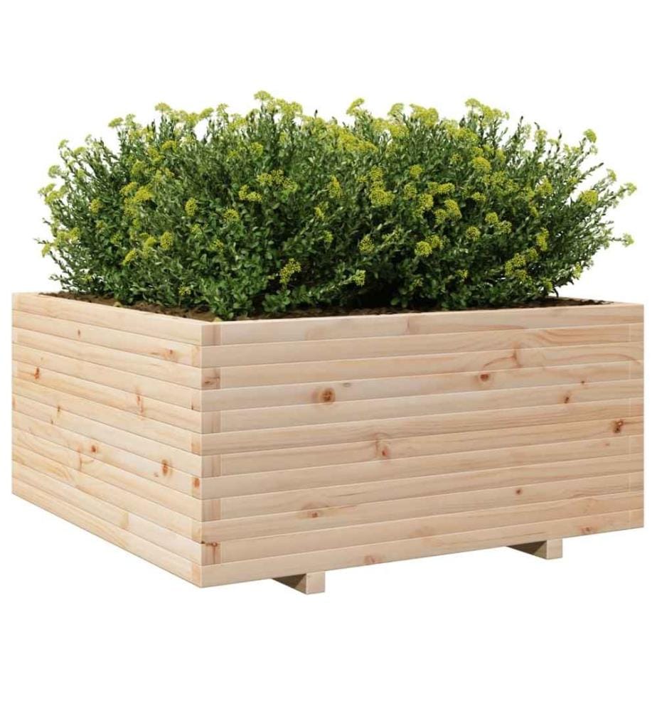 Jardinière 100x100x49,5 cm bois de pin massif