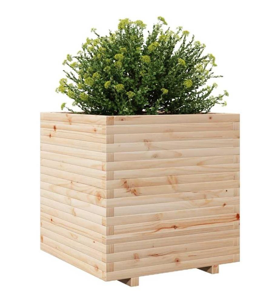 Jardinière 70x70x72 cm bois de pin massif