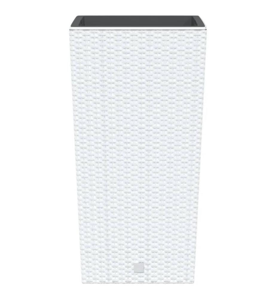 Jardinière et intérieur amovible blanc 21 /49 L rotin PP