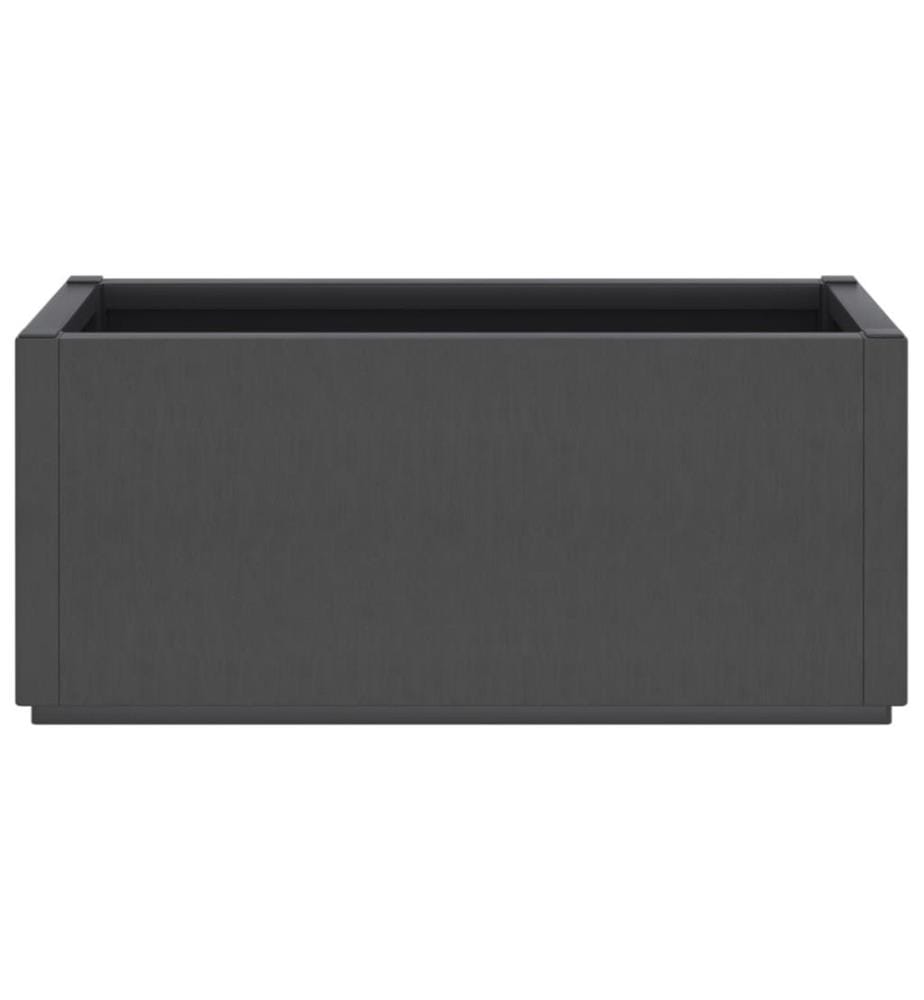 Jardinière gris foncé 80x36x35 cm PP