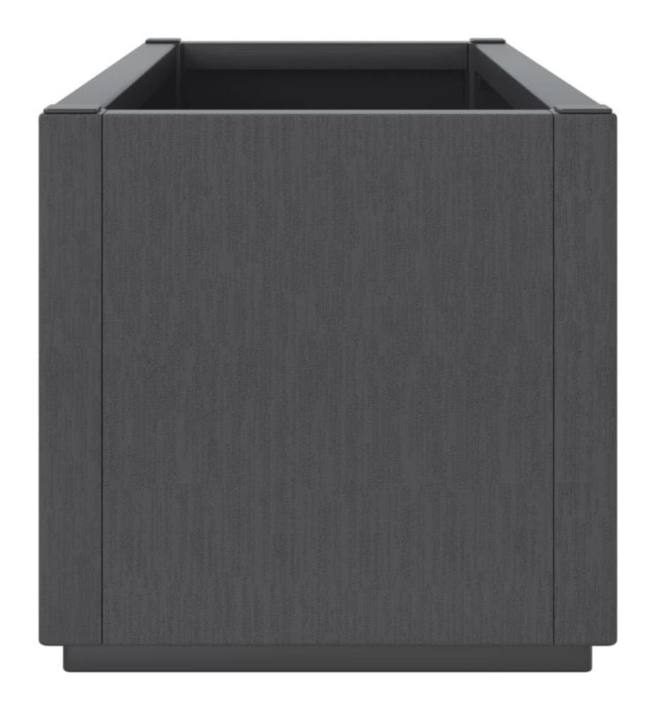Jardinière gris foncé 80x36x35 cm PP