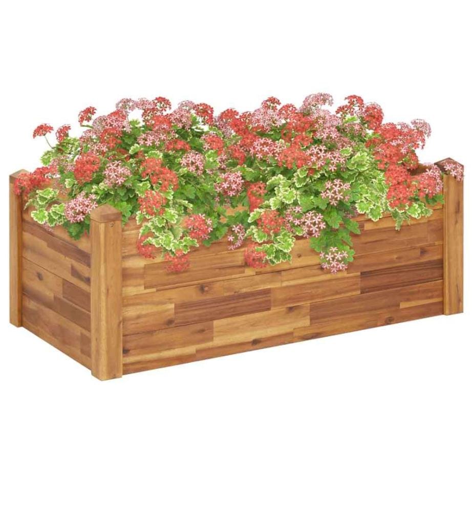 Lit surélevé de jardin 110x60x44 cm Bois massif d'acacia