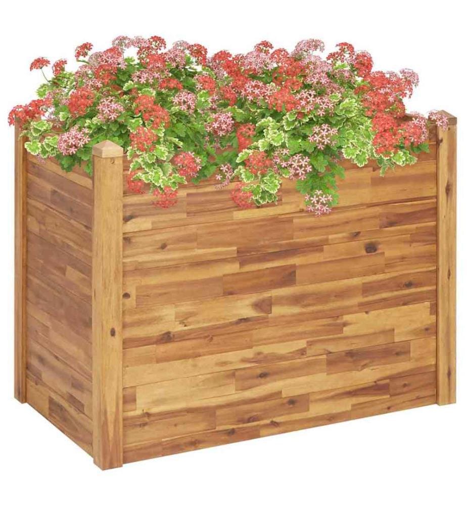 Lit surélevé de jardin 110x60x84 cm Bois massif d'acacia