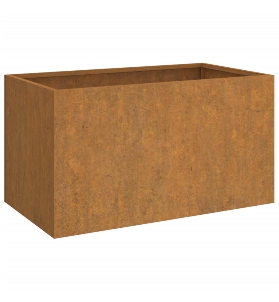 Jardinière 62x40x39 cm acier corten