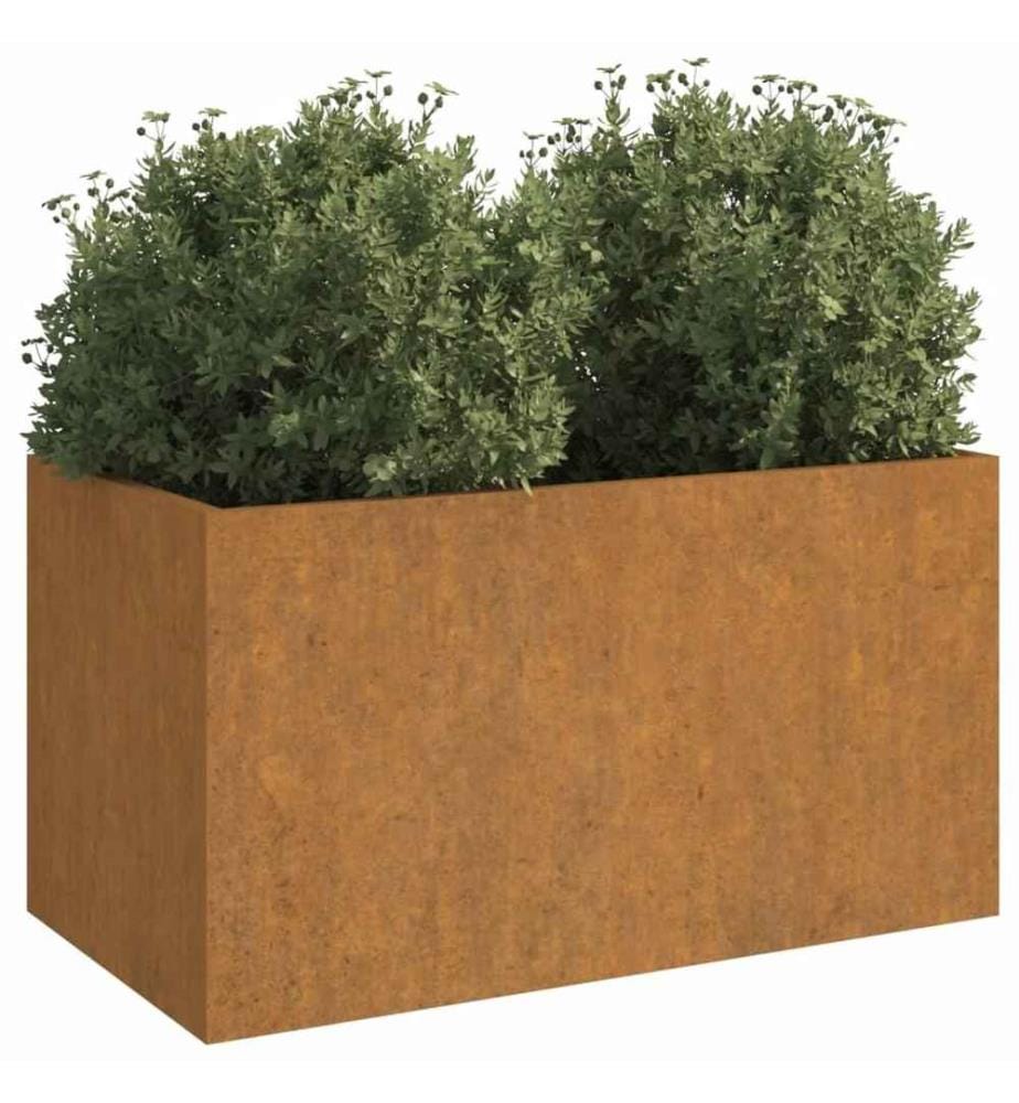 Jardinière 62x40x39 cm acier corten