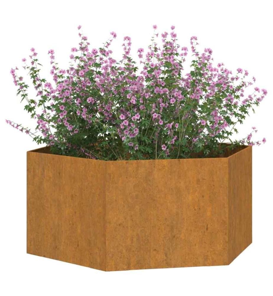 Jardinière Rouillé 90x90x45 cm Acier corten