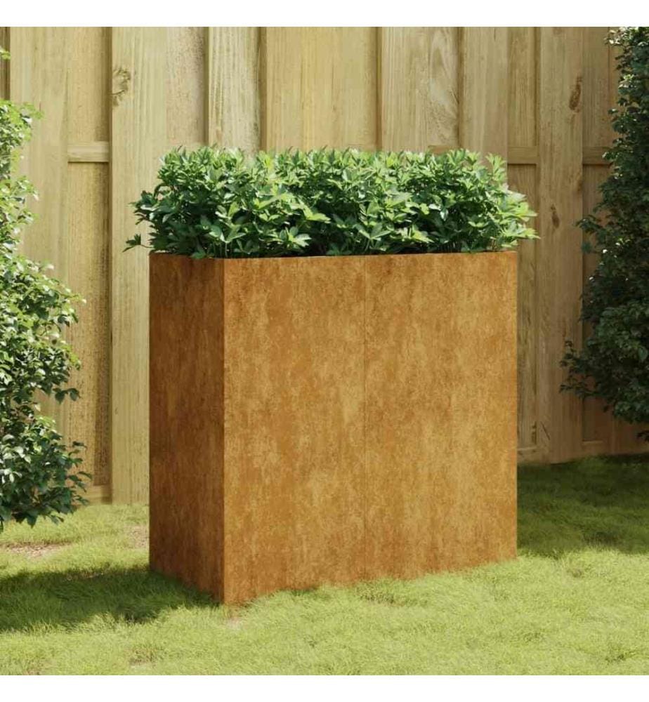 Jardinière 40x80x80 cm acier corten