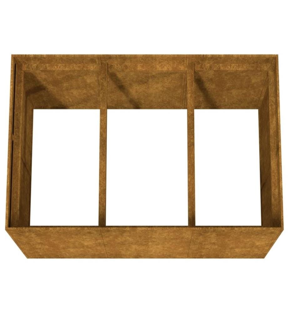 Hochbeet 120x80x80 cm Cortenstahl