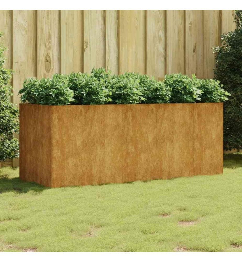 Hochbeet 200x80x80 cm Cortenstahl