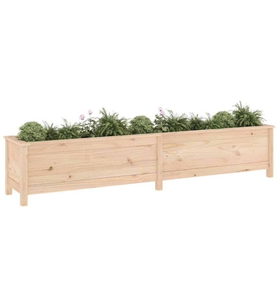 Lit surélevé de jardin 199,5x40x39 cm bois de pin massif