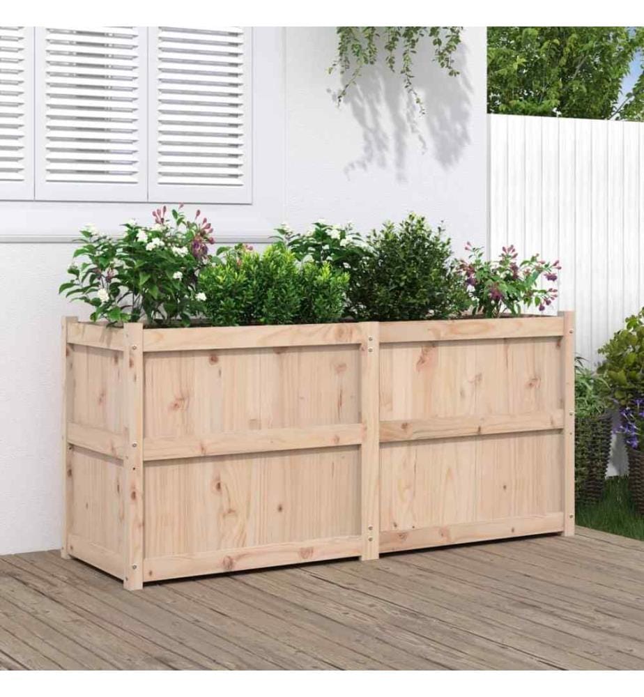 Jardinière 150x50x70 cm bois de pin massif
