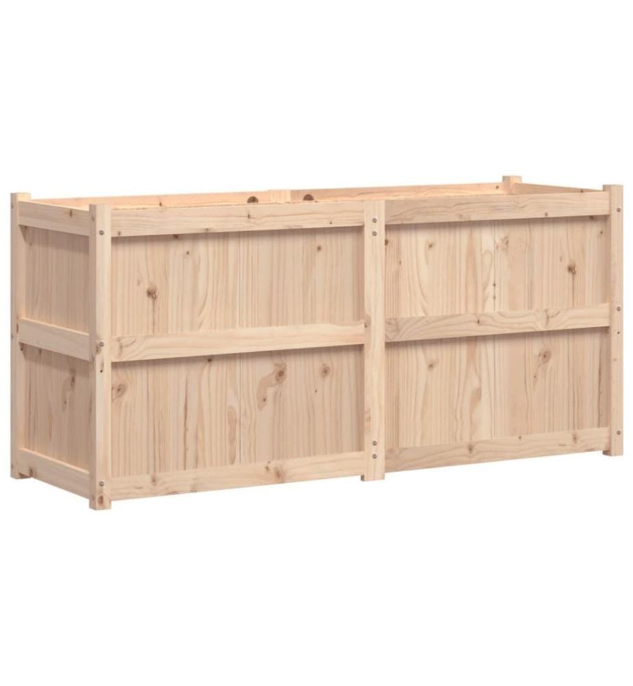 Jardinière 150x50x70 cm bois de pin massif