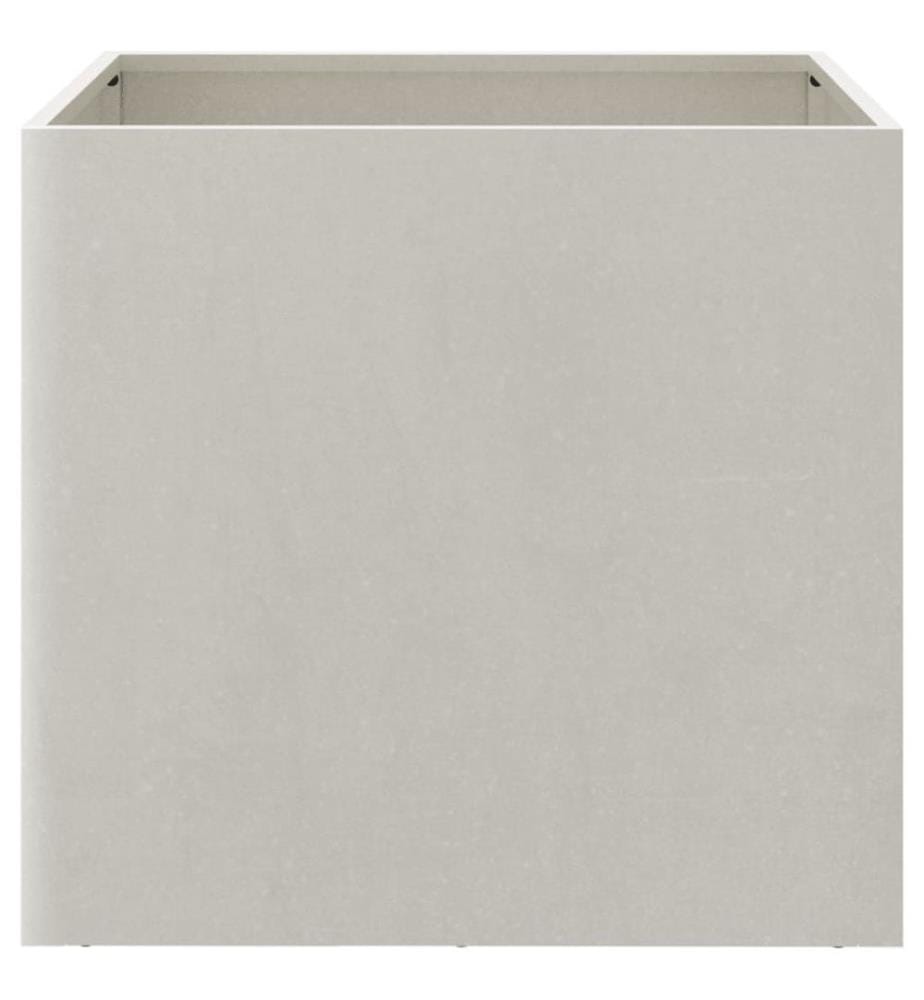 Pflanzkübel 2 Stk. Silbern 49x47x46 cm Edelstahl