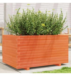 vidaXL Jardinière cire marron 90x60x49,5 cm bois de pin massif