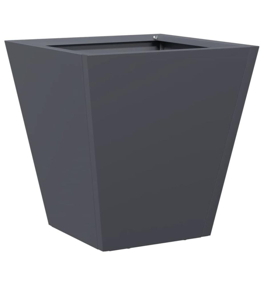 vidaXL Jardinières 2 pcs anthracite 30x30x30 cm acier