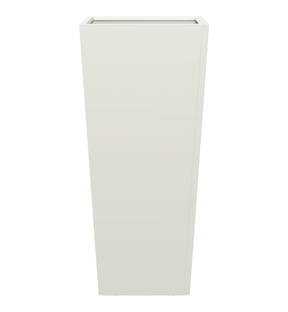 vidaXL Jardinière blanc 35x35x75 cm acier