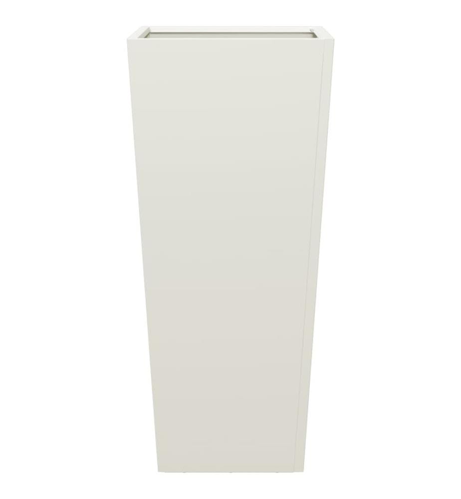 vidaXL Jardinière blanc 35x35x75 cm acier