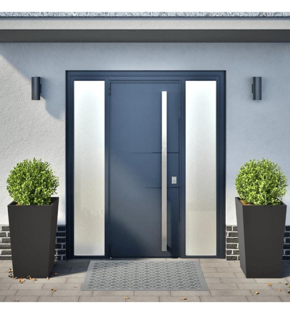 vidaXL Jardinières 2 pcs noir 45x45x75 cm acier