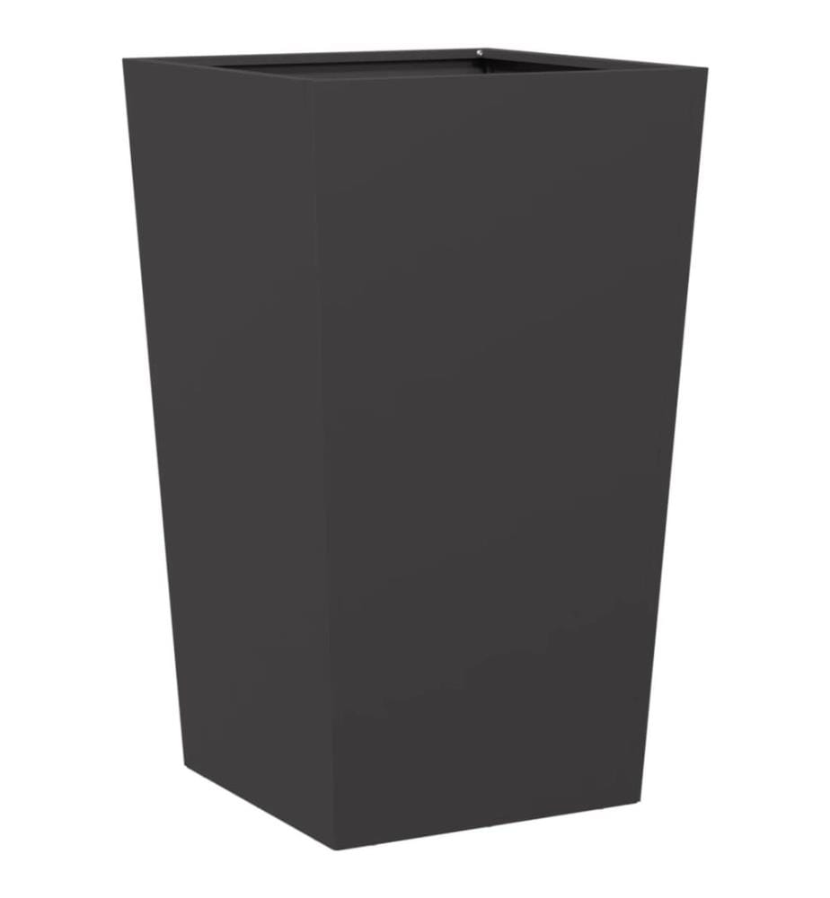 vidaXL Jardinières 2 pcs noir 45x45x75 cm acier