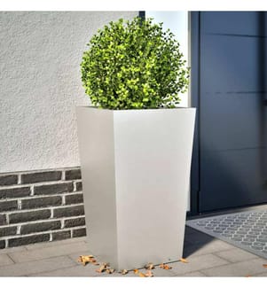 vidaXL Jardinières 2 pcs 45x45x75 cm acier inoxydable