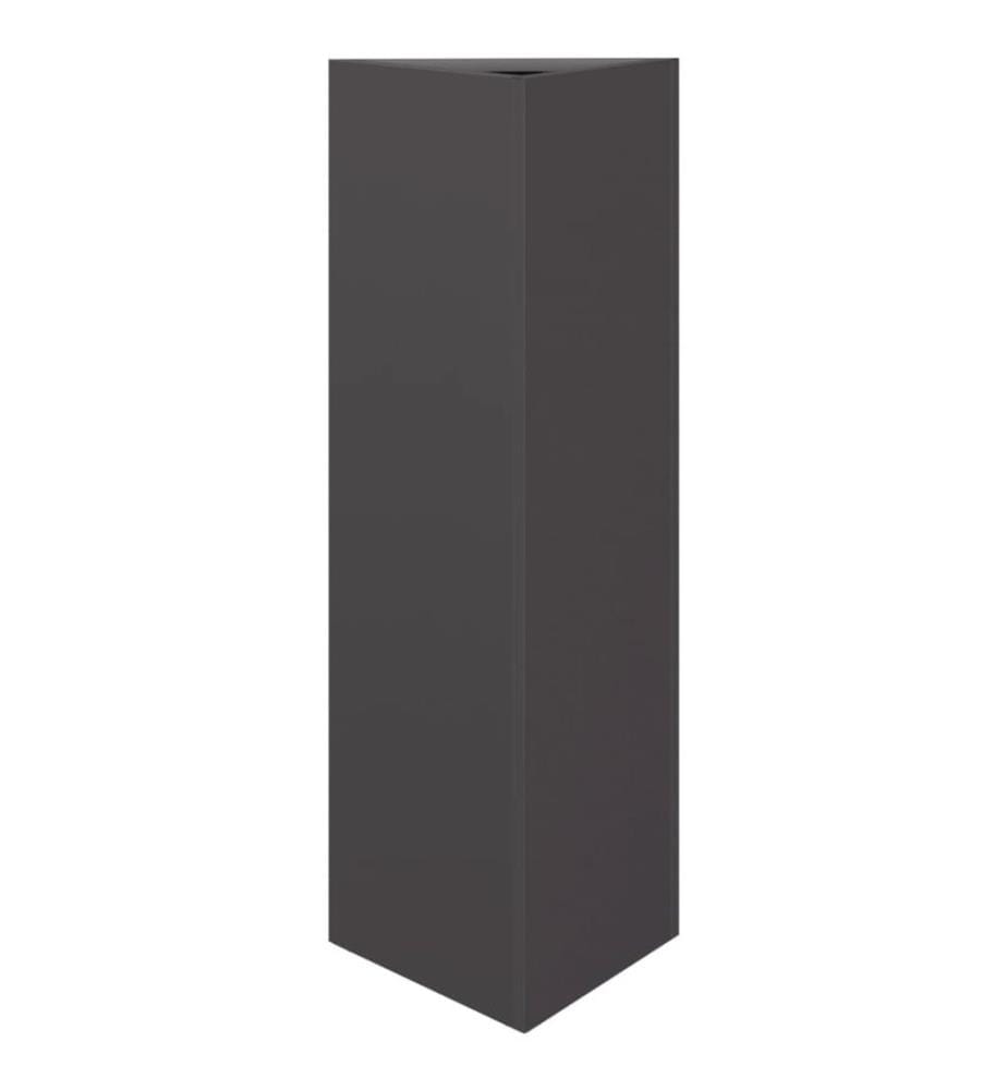 vidaXL Jardinière noir triangulaire 30x26x75 cm acier