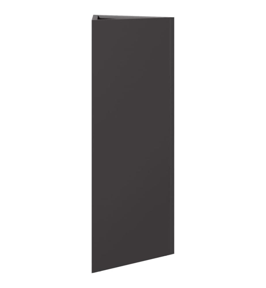vidaXL Jardinière noir triangulaire 30x26x75 cm acier