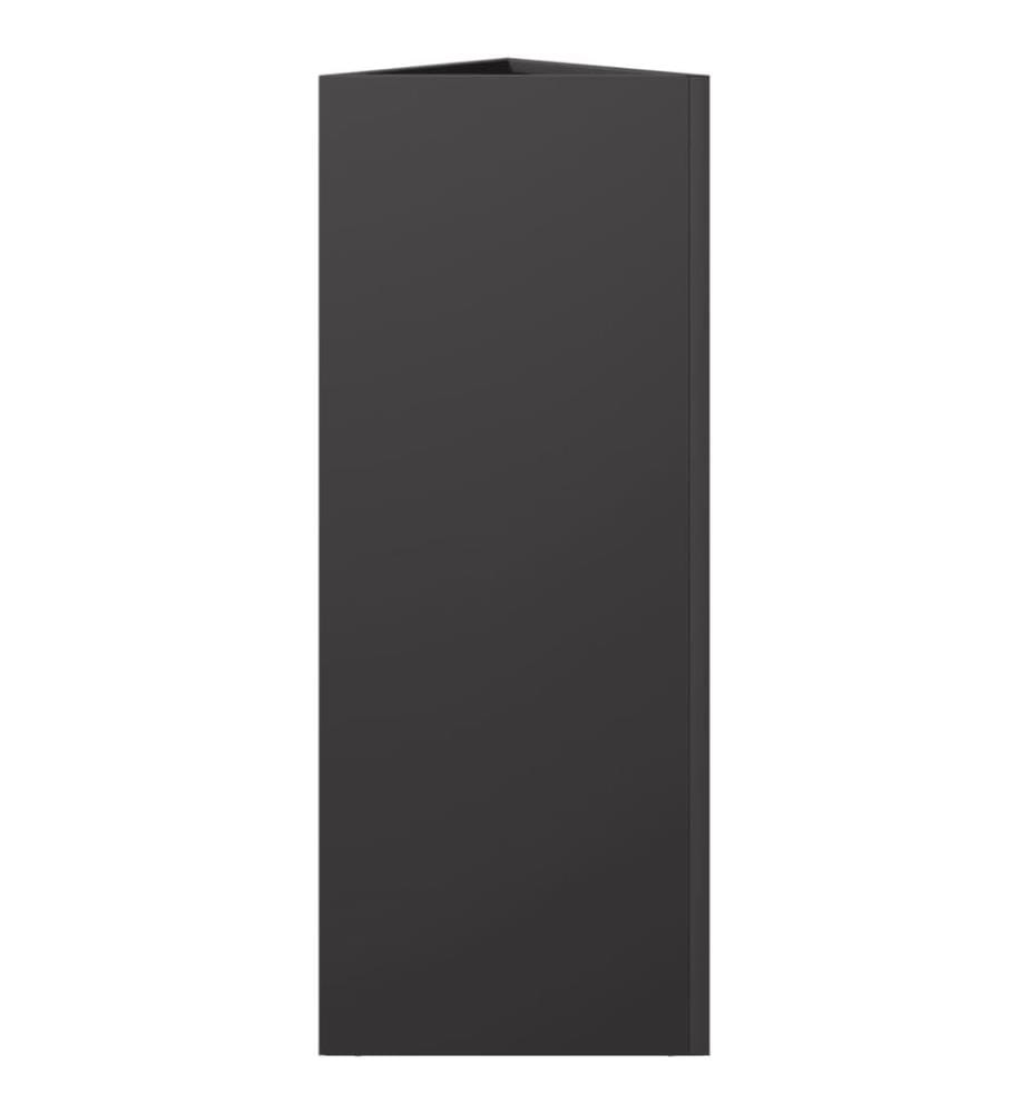 vidaXL Jardinière noir triangulaire 30x26x75 cm acier