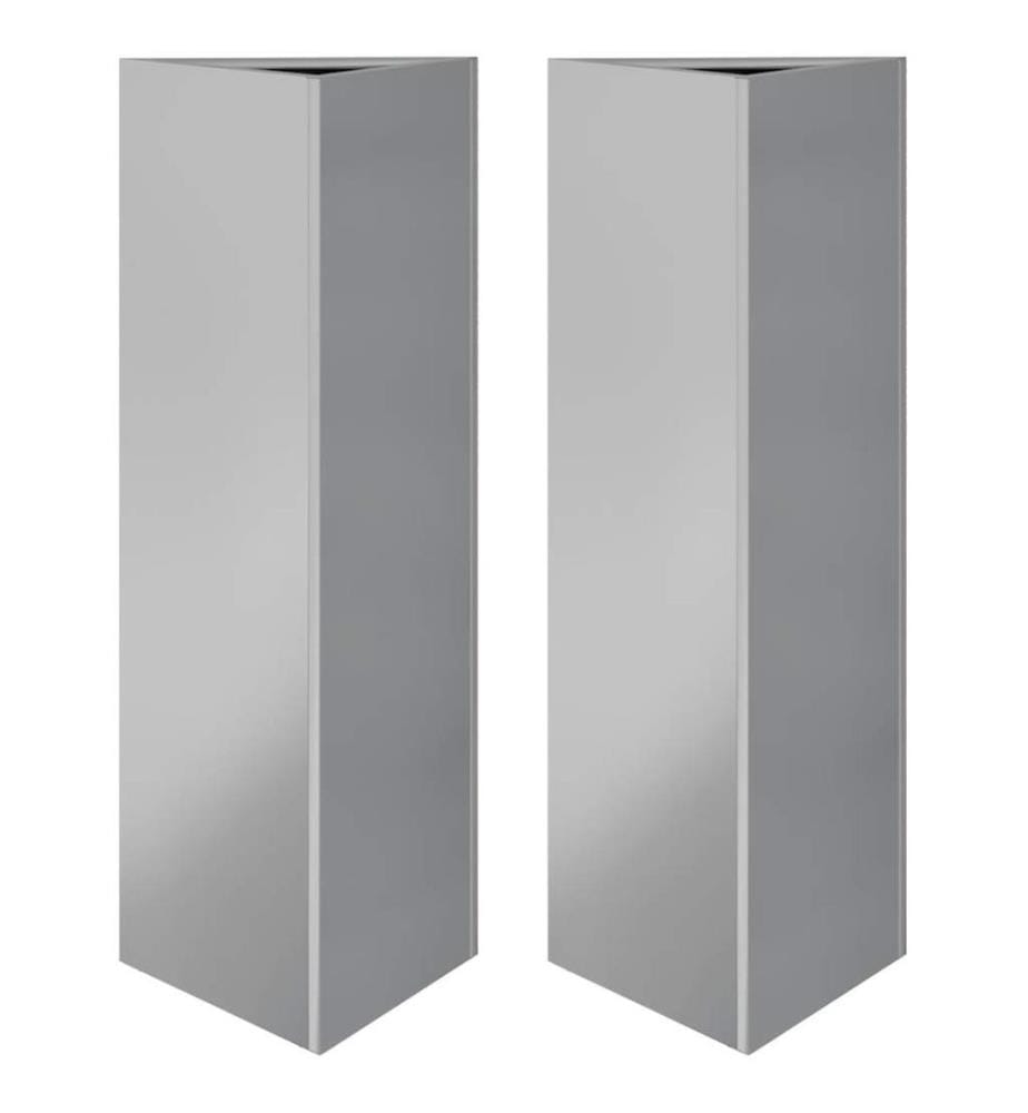 vidaXL Jardinières 2 pcs triangulaire 30x26x75 cm acier galvanisé