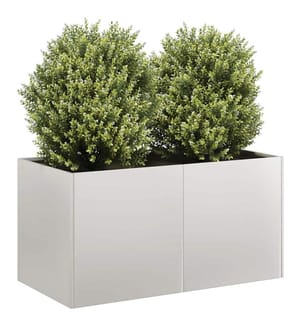 vidaXL Jardinière 80x40x40 cm acier inoxydable