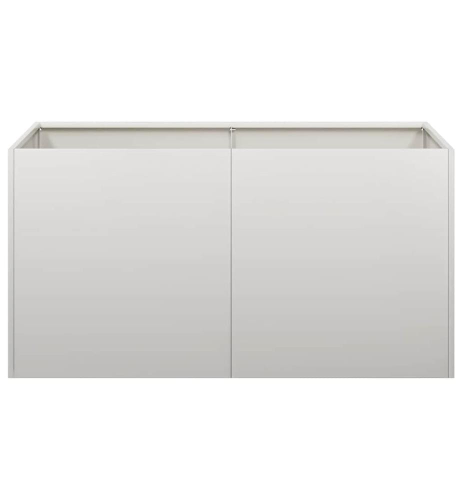 vidaXL Jardinière 80x40x40 cm acier inoxydable