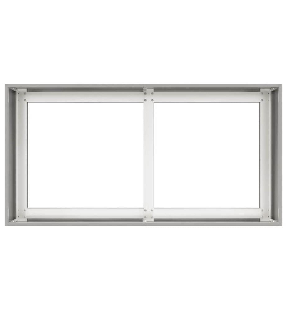 vidaXL Jardinière 80x40x40 cm acier inoxydable