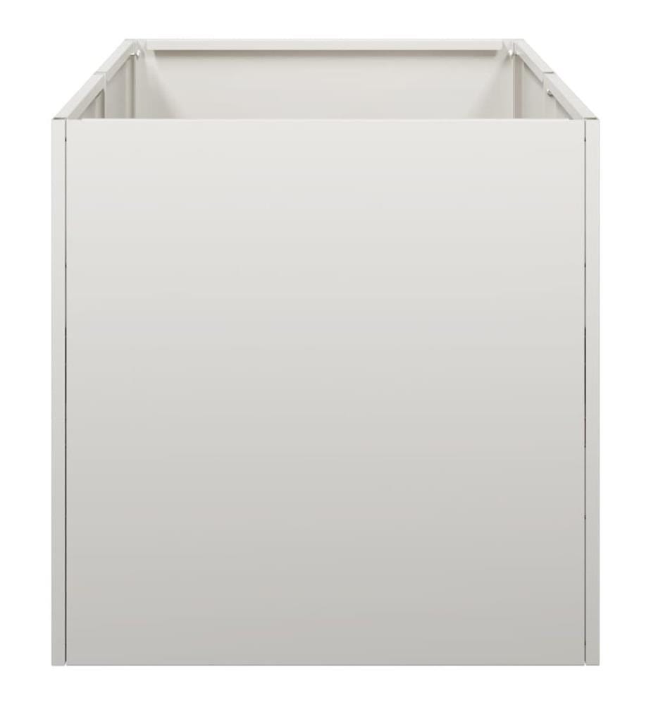 vidaXL Jardinière 40x80x40 cm acier inoxydable
