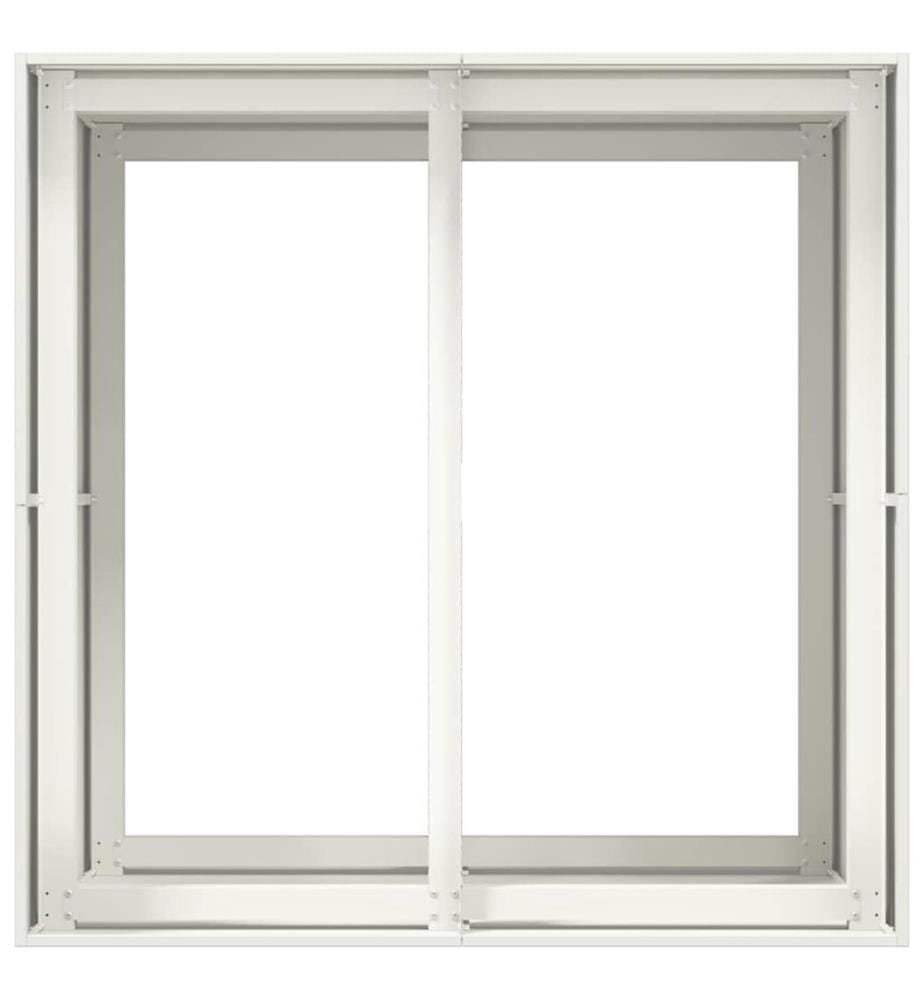 vidaXL Jardinière blanc 80x80x80 cm acier