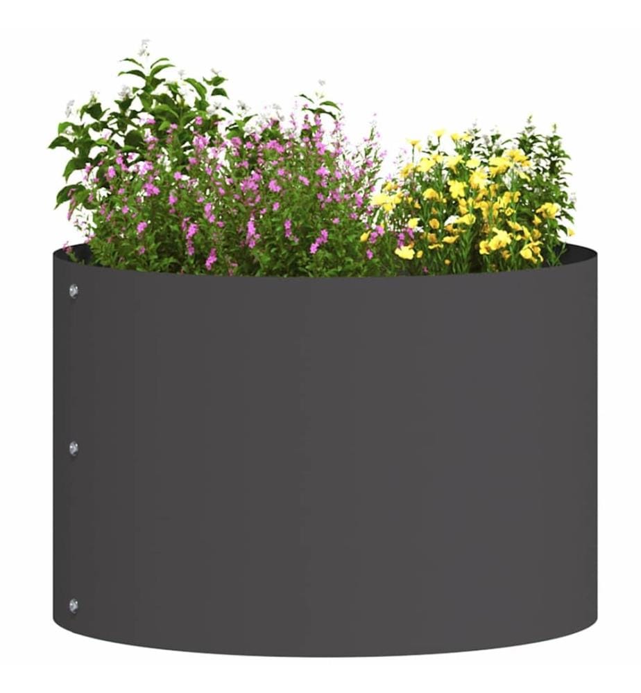 vidaXL Anneau de jardinière 5 pcs Noir 30 x 30 x 20 cm