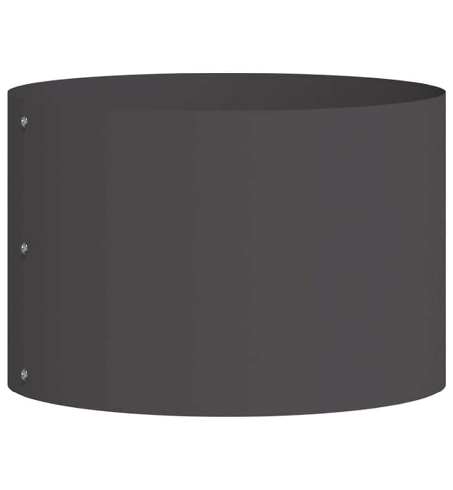 vidaXL Anneau de jardinière 5 pcs Noir 30 x 30 x 20 cm