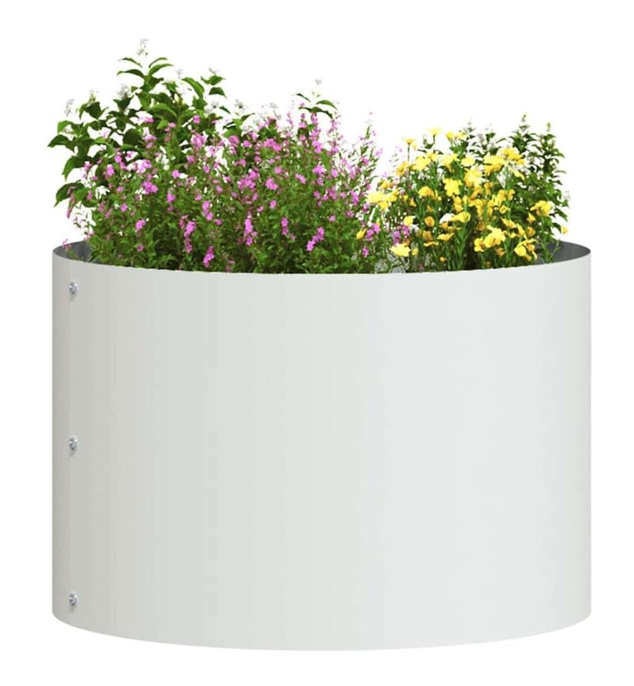 vidaXL Anneau de jardinière 5 pcs Blanc 30 x 30 x 20 cm