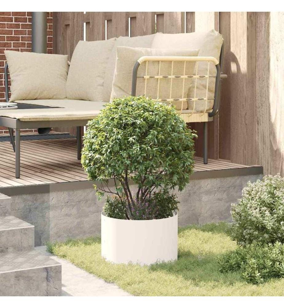vidaXL Anneau de jardinière 5 pcs Blanc 30 x 30 x 20 cm