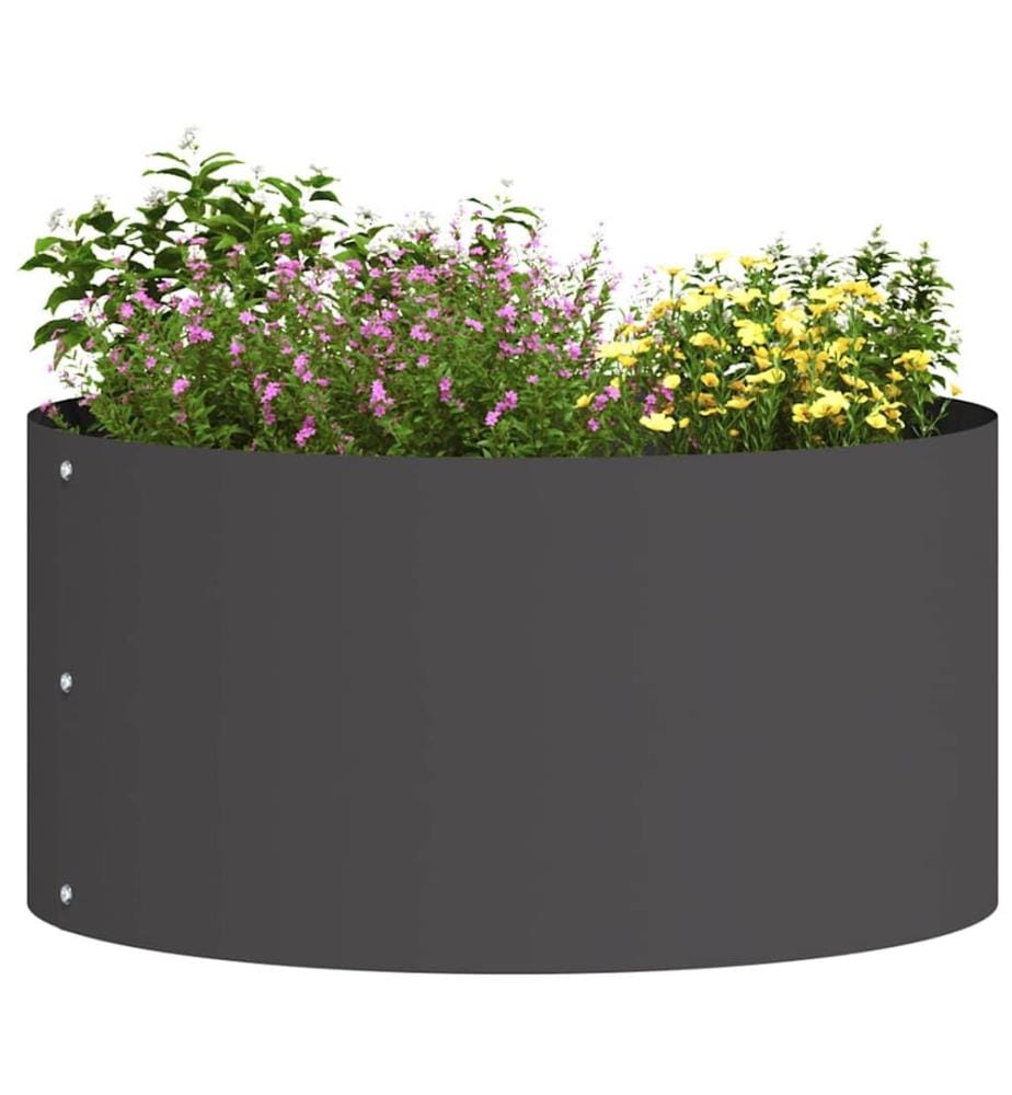 vidaXL Anneau de jardinière 5 pcs Noir 40 x 40 x 20 cm