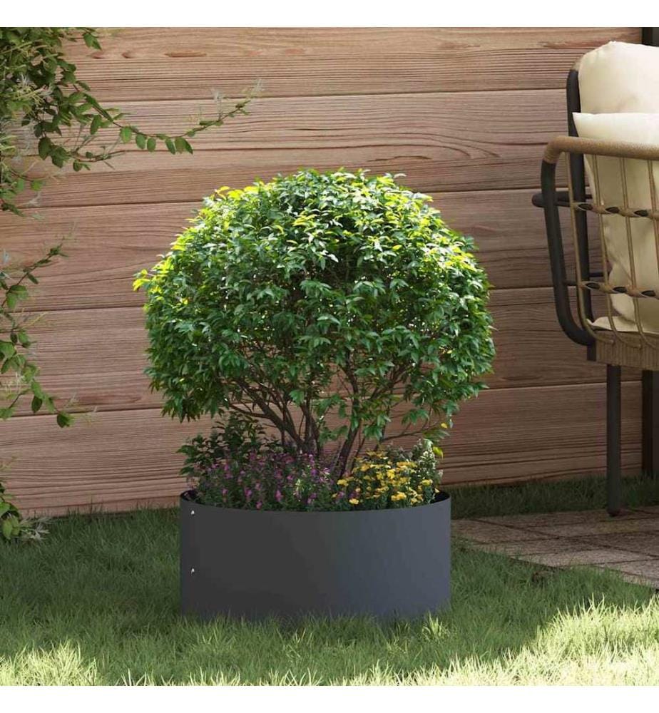vidaXL Anneau de jardinière Anthracite 40 x 40 x 20 cm