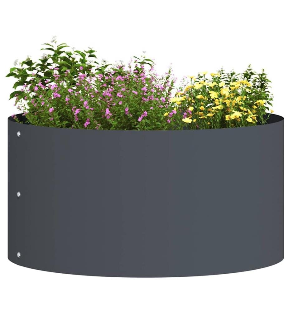 vidaXL Anneau de jardinière Anthracite 40 x 40 x 20 cm