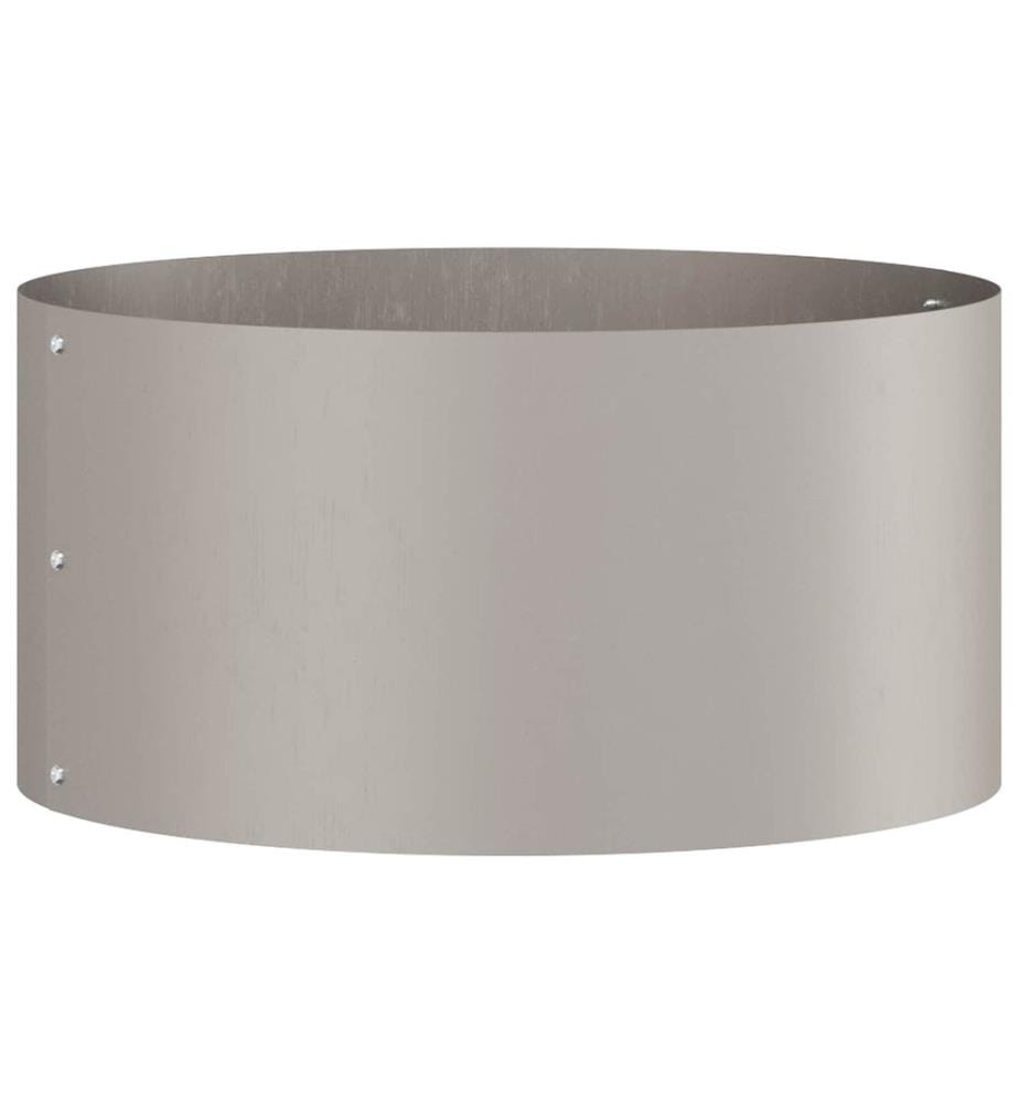 vidaXL Anneau de jardinière 5 pcs Marron 40 x 40 x 20 cm Acier patiné