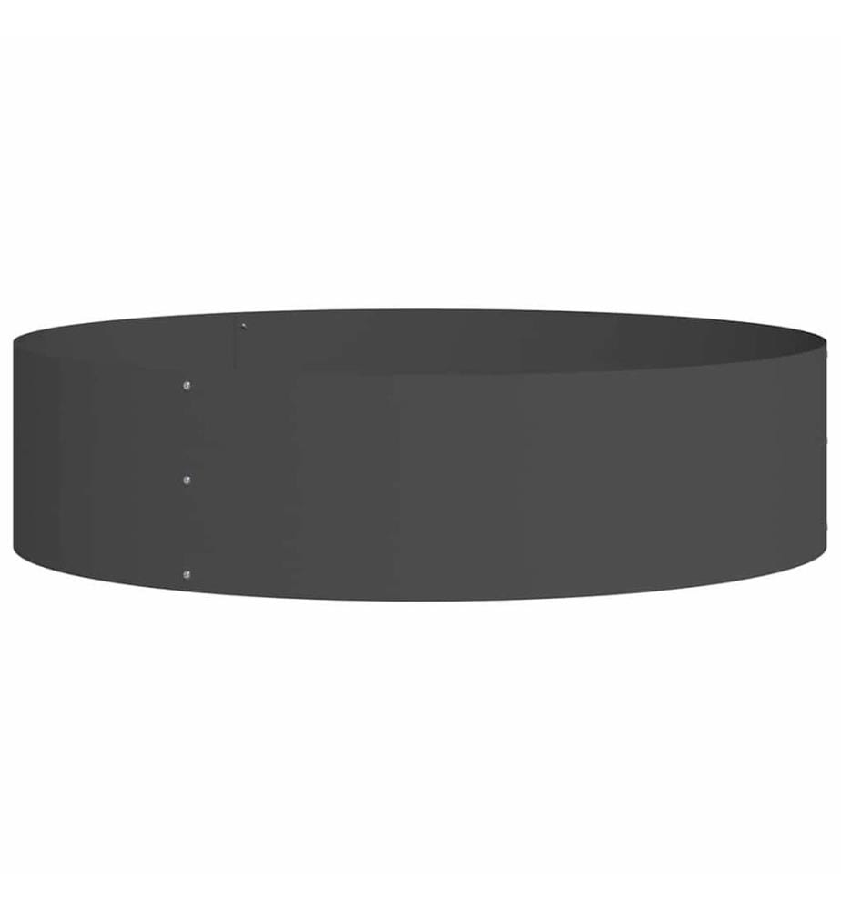 vidaXL Anneau de jardinière 5 pcs Noir 80 x 80 x 20 cm
