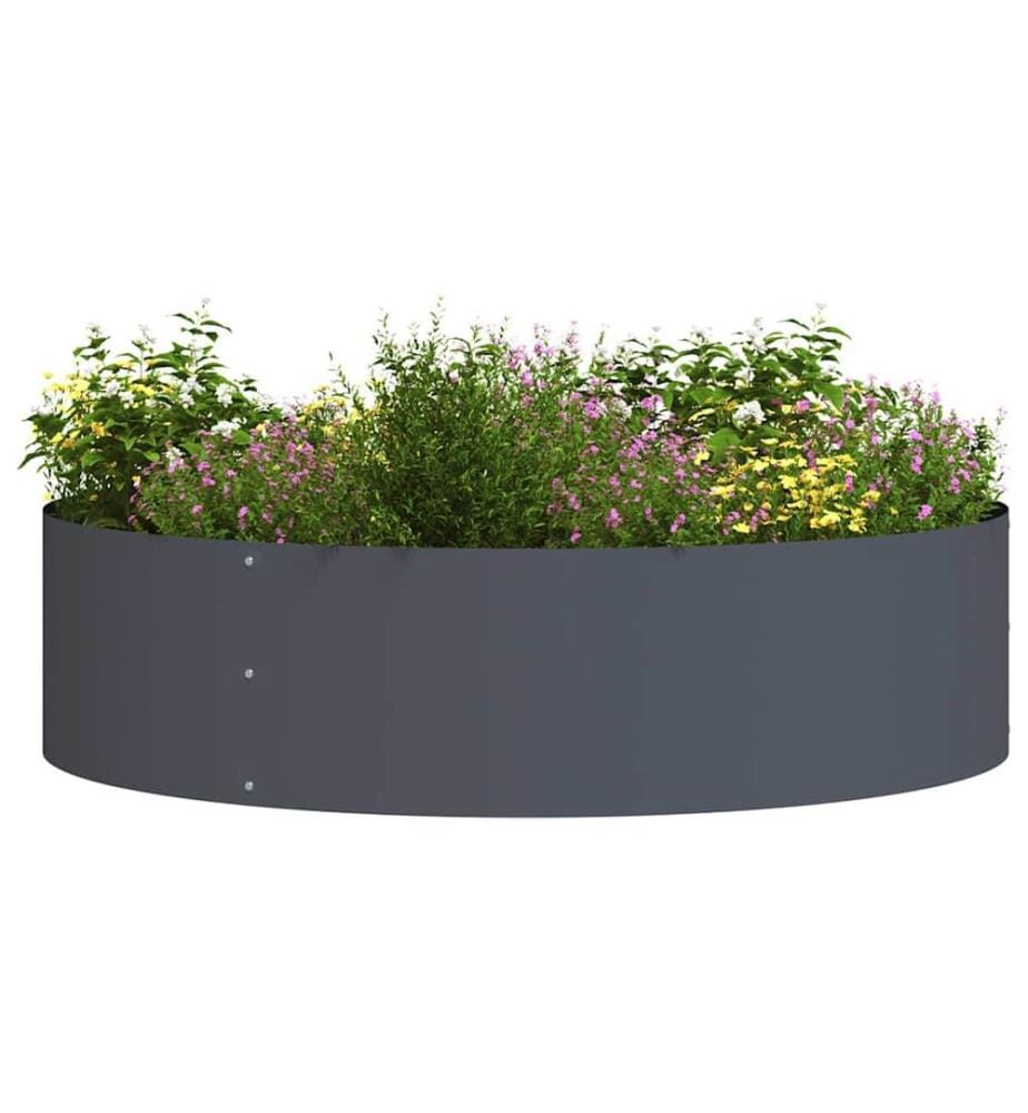 vidaXL Anneau de jardinière Anthracite 80 x 80 x 20 cm