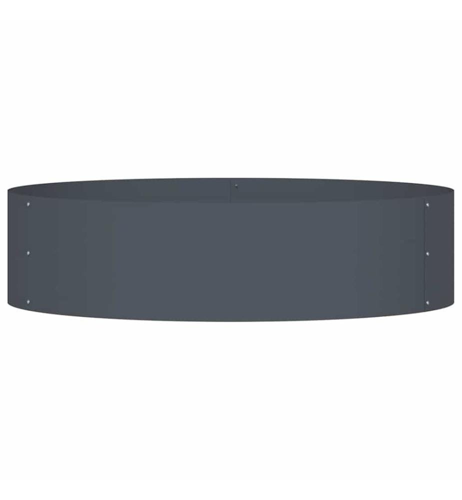vidaXL Anneau de jardinière Anthracite 80 x 80 x 20 cm