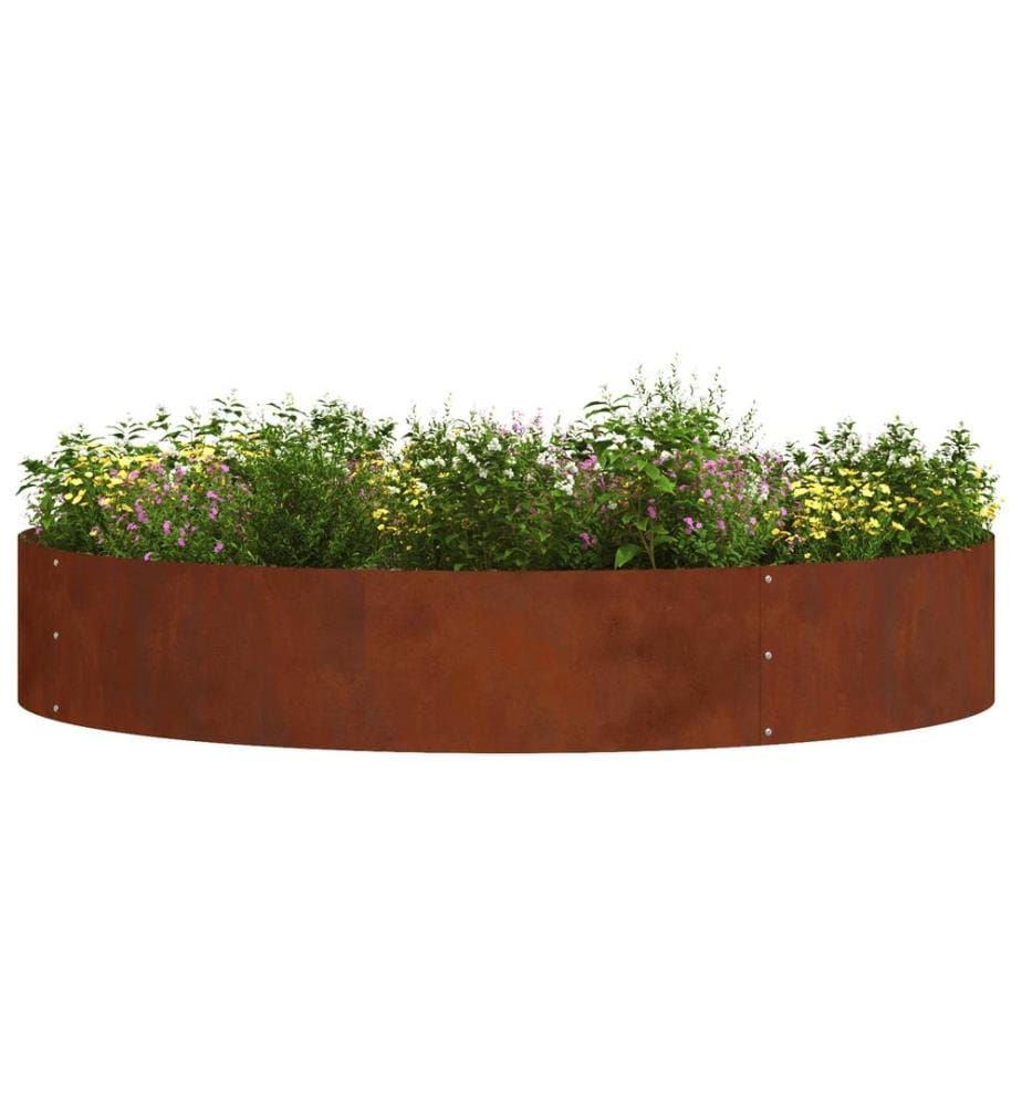 vidaXL Anneau de jardinière 5 pcs Marron 120 x 120 x 20 cm