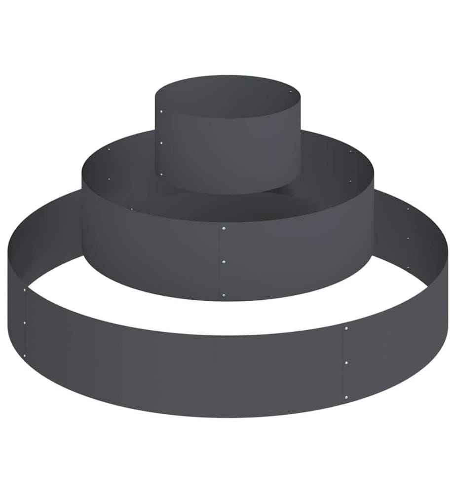 vidaXL Cache-pot de jardin Anthracite 120 x 120 x 20 cm