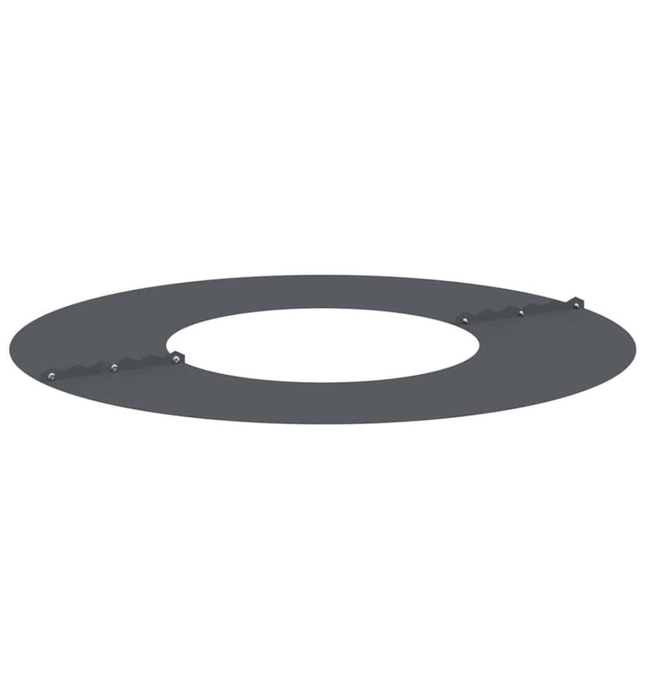 vidaXL geeignet für flachen Baumring Anthrazit Ø30 / 60 cm Stahl