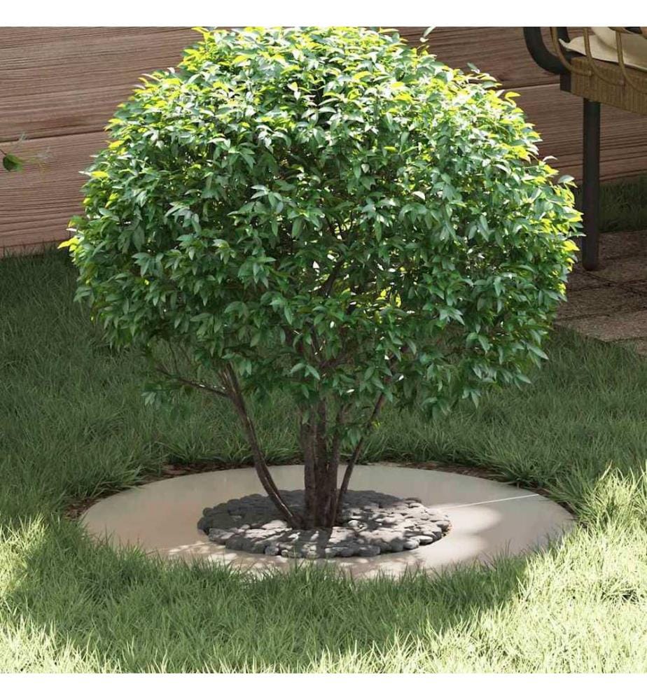 vidaXL adapté pour anneau d'arbre plat Argent Ø30 / 60 cm